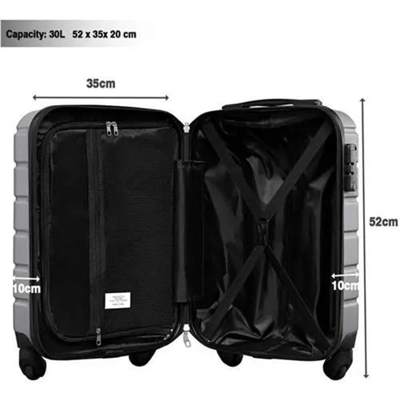 Lightweight Carry on Suitcase with TSA Lock 20 inch Cabin Suitcase Approved by Over 100+ Airlines with 4 Wheels ABS Hard Case British Airways, RyanAir, Virgin Atlantic, Emirates & More