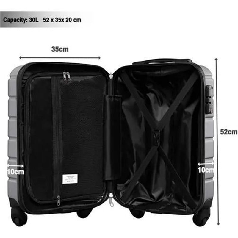 Lightweight Carry on Suitcase with TSA Lock 20 inch Cabin Suitcase Approved by Over 100+ Airlines with 4 Wheels ABS Hard Case British Airways, RyanAir, Virgin Atlantic, Emirates & More