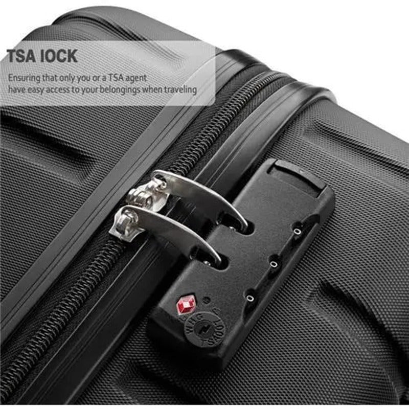 Lightweight Carry on Suitcase with TSA Lock 20 inch Cabin Suitcase Approved by Over 100+ Airlines with 4 Wheels ABS Hard Case British Airways, RyanAir, Virgin Atlantic, Emirates & More