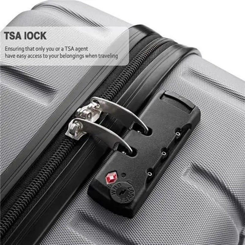 Lightweight Carry on Suitcase with TSA Lock 20 inch Cabin Suitcase Approved by Over 100+ Airlines with 4 Wheels ABS Hard Case British Airways, RyanAir, Virgin Atlantic, Emirates & More