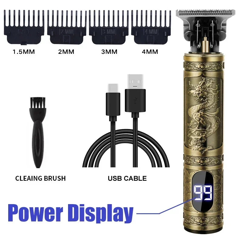 Men's Beard Trimmer Hot Sale Electric Hair Cutting Machine Rechargeable Hair Clipper Barber Electric Shaver for Men