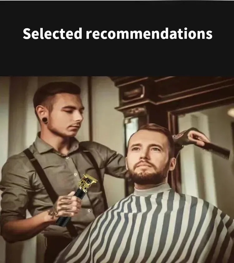 Men's Beard Trimmer Hot Sale Electric Hair Cutting Machine Rechargeable Hair Clipper Barber Electric Shaver for Men