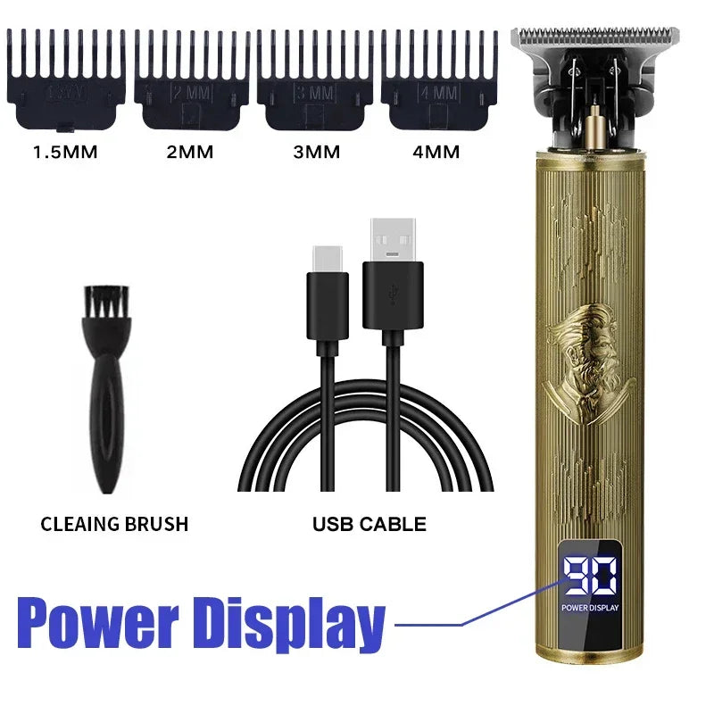 Men's Beard Trimmer Hot Sale Electric Hair Cutting Machine Rechargeable Hair Clipper Barber Electric Shaver for Men