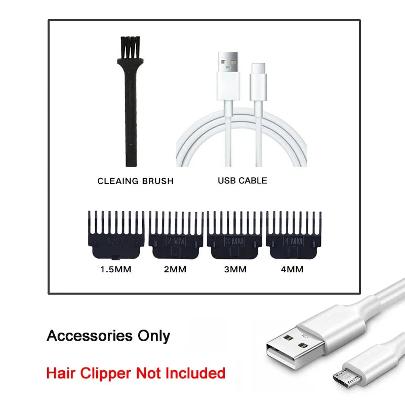 Men's Beard Trimmer Hot Sale Electric Hair Cutting Machine Rechargeable Hair Clipper Barber Electric Shaver for Men