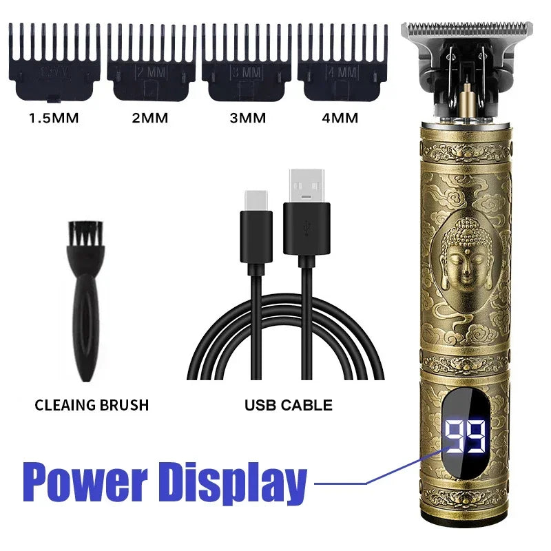 Men's Beard Trimmer Hot Sale Electric Hair Cutting Machine Rechargeable Hair Clipper Barber Electric Shaver for Men