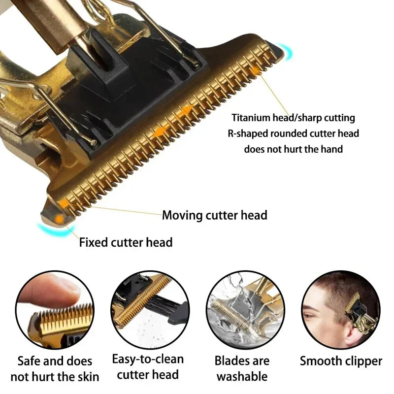 Men's Beard Trimmer Hot Sale Electric Hair Cutting Machine Rechargeable Hair Clipper Barber Electric Shaver for Men