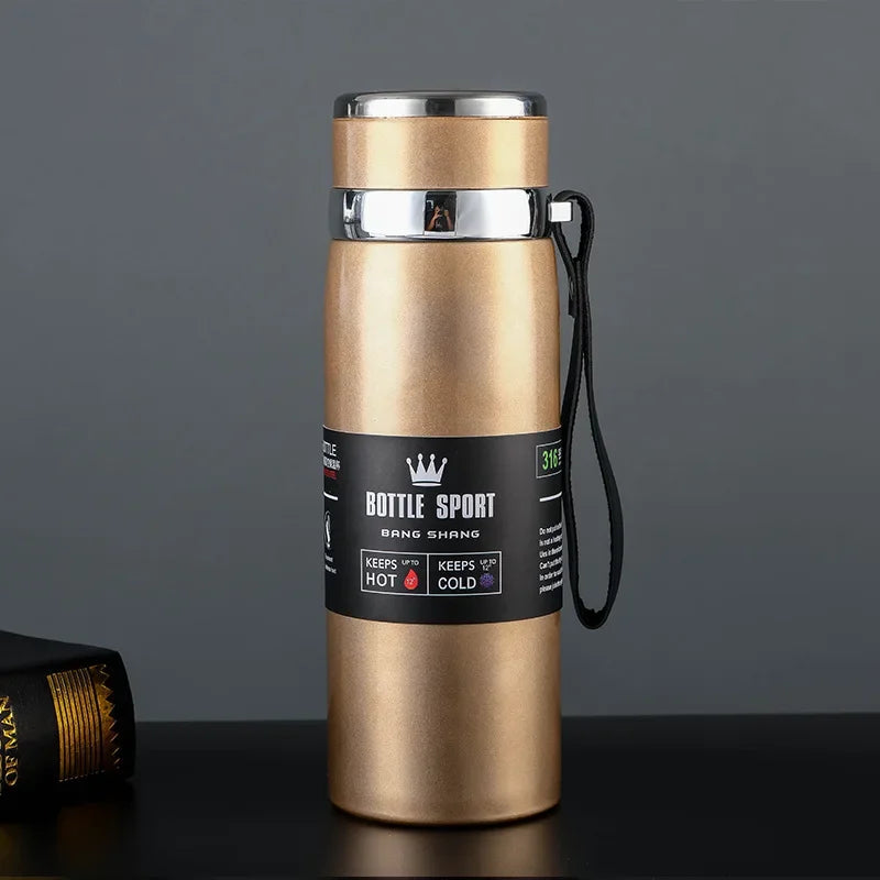 1L Stainless Steel Thermos Bottle Thermal Water Bottle Keep Cold And Hot Water Bottle Thermos For Water Tea Coffee Vacuum Flasks