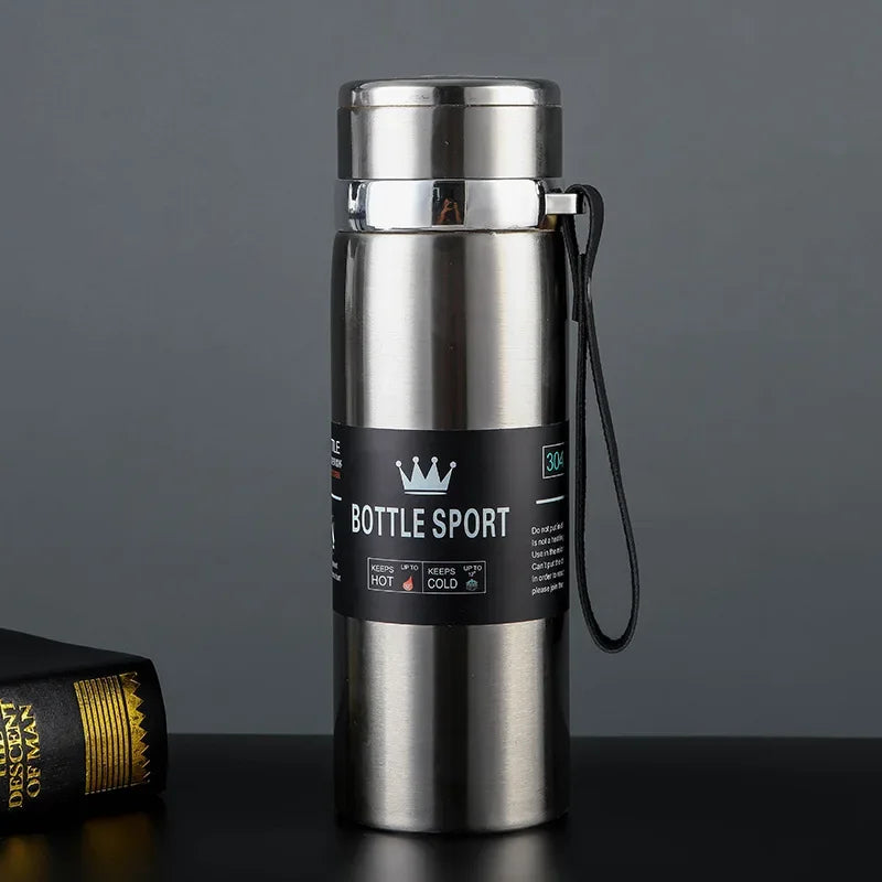 1L Stainless Steel Thermos Bottle Thermal Water Bottle Keep Cold And Hot Water Bottle Thermos For Water Tea Coffee Vacuum Flasks