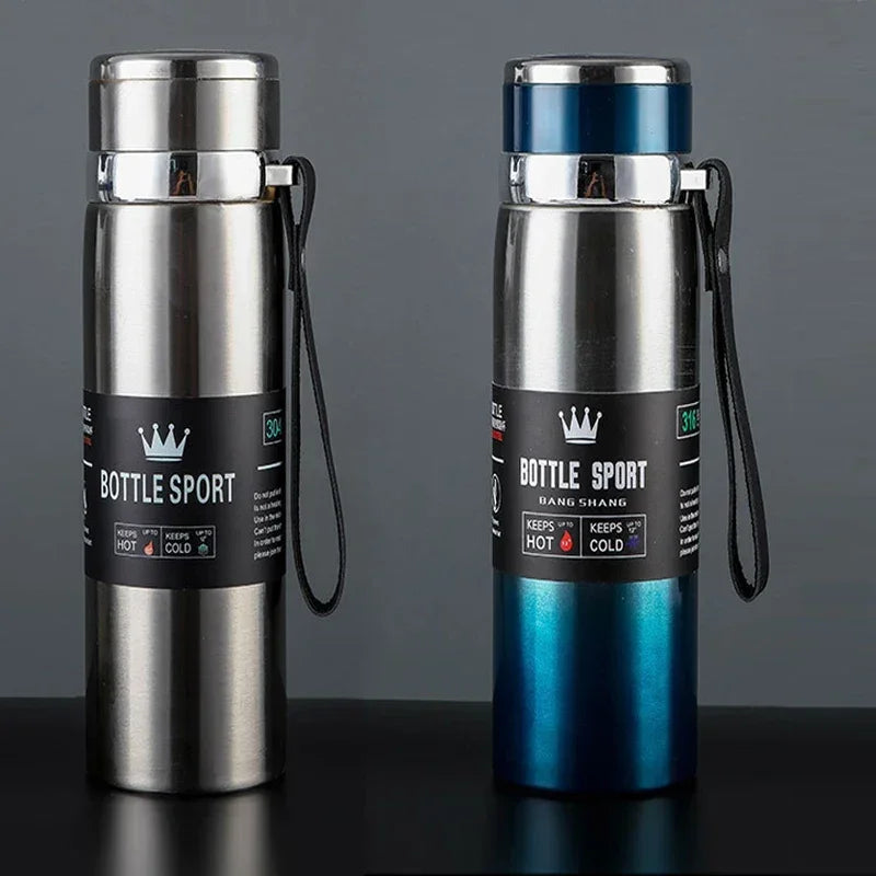 1L Stainless Steel Thermos Bottle Thermal Water Bottle Keep Cold And Hot Water Bottle Thermos For Water Tea Coffee Vacuum Flasks