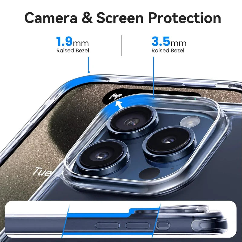 Armor 9H Glass + Case for iphone 11 12 13 14 15 16 pro silicone cover iphone 15 pro max screen protector shockproof clear cases