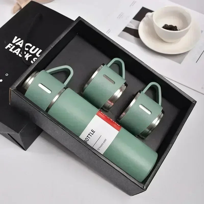 304 Stainless Steel Vacuum Insulated Bottle Gift Set Office Business Style Coffee Mug Thermos Bottle Portable Flask Carafe gift
