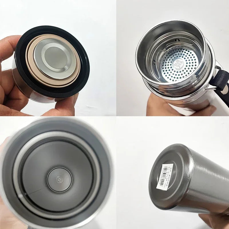 1L Stainless Steel Thermos Bottle Thermal Water Bottle Keep Cold And Hot Water Bottle Thermos For Water Tea Coffee Vacuum Flasks