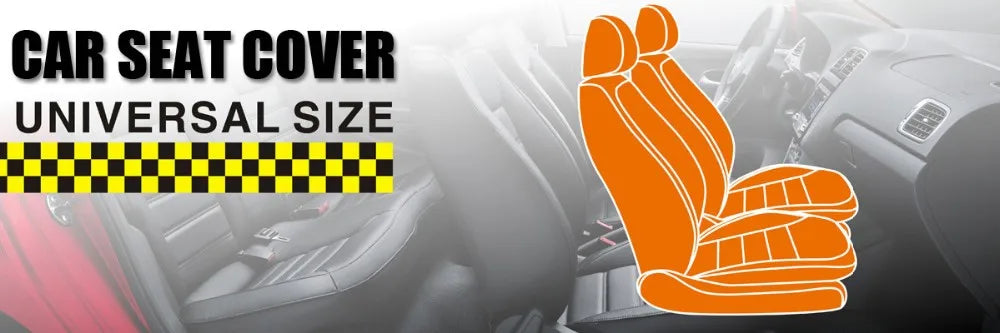 Universal Car Seat Cover Set PU Leather Vehicle Cushion Full Surrounded Protector Pad Anti-Scratch Fit Sedan Suv Pick-up Truck