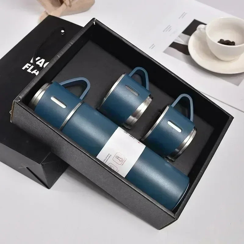 304 Stainless Steel Vacuum Insulated Bottle Gift Set Office Business Style Coffee Mug Thermos Bottle Portable Flask Carafe gift