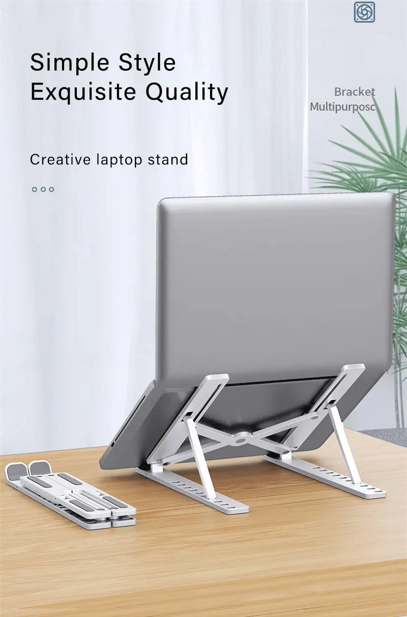 Foldable Laptop Stand Adjustable Portable Notebook Bracket Support Base ABS Holder For Macbook Air Pro Accessories Convenient