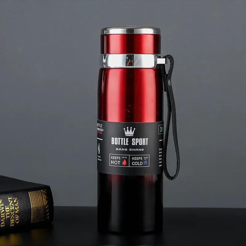 1L Stainless Steel Thermos Bottle Thermal Water Bottle Keep Cold And Hot Water Bottle Thermos For Water Tea Coffee Vacuum Flasks