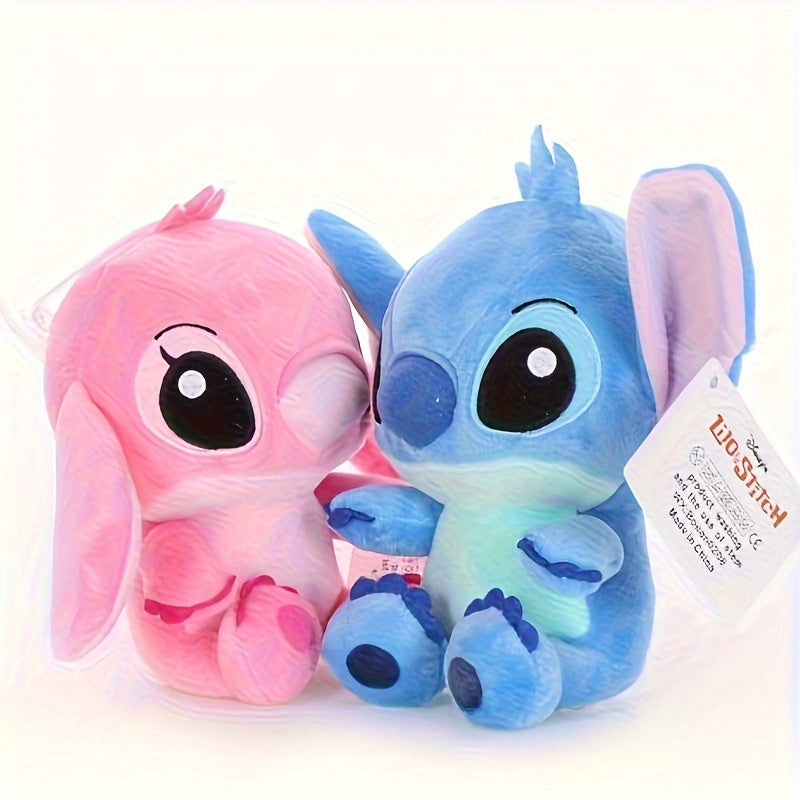 [Lilo & Stitch Plush Toy] Officially Licensed Lilo & Stitch Plush Toy - Soft Fabric, Cute Cartoon Design with Pink & Blue Accents, Collectible Gift, Birthday Surprise, Home Decor, Stuffed Animal, Playful Design, Quality Craft