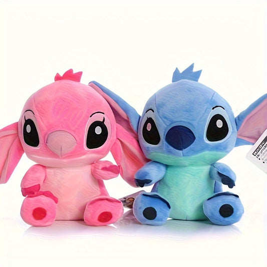 [Lilo & Stitch Plush Toy] Officially Licensed Lilo & Stitch Plush Toy - Soft Fabric, Cute Cartoon Design with Pink & Blue Accents, Collectible Gift, Birthday Surprise, Home Decor, Stuffed Animal, Playful Design, Quality Craft